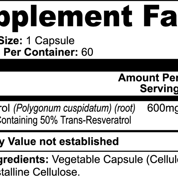 Resveratrol 50% 600mg